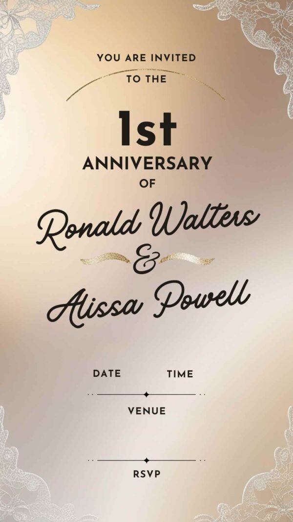 True Love: Anniversary Party Invitation - Customizable Digital Design