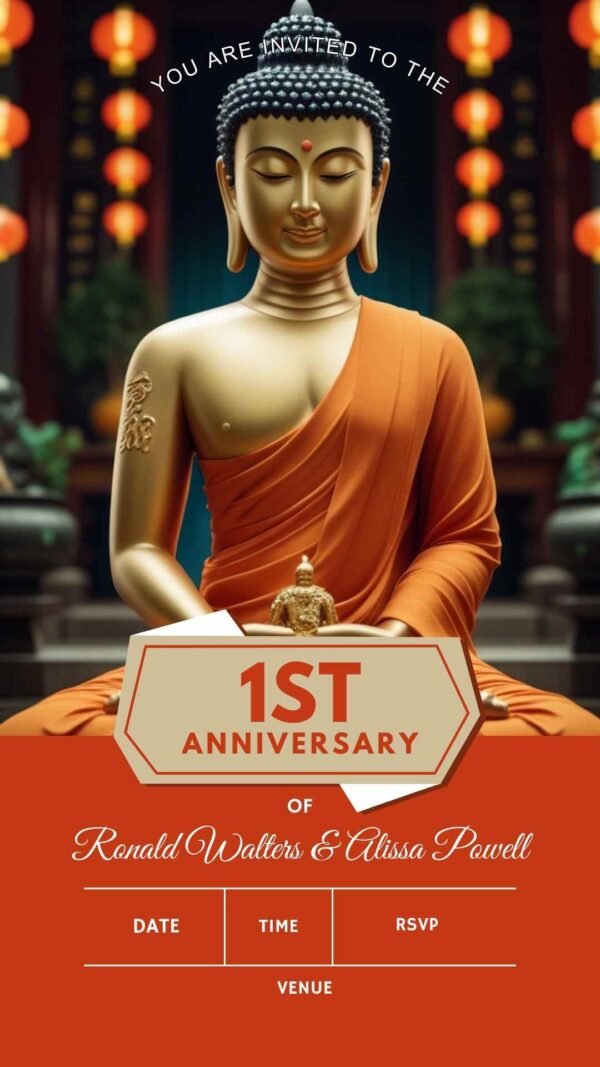 Timeless Bond: Anniversary Invitation - Customizable Digital Design