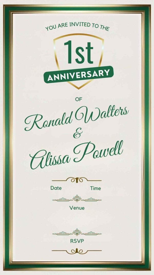 Soulmate Celebration: Anniversary Invitation - Customizable Digital Design