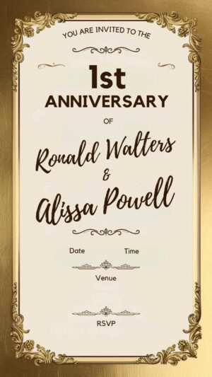 Forever and Always: Anniversary Invitation - Customizable Digital Design