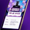 King of the Jungle Birthday Invitation Featuring Black Panther - Customizable Digital Template - Image 2