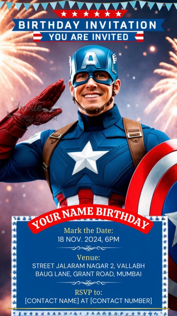 A Superpowered Surprise Birthday - Captain America