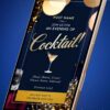 Festive Red and Gold Cocktail Party Invitation Template - Customizable Canva Design - Image 2