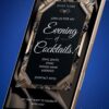 Art Deco Elegance Cocktail Party Invitation Template - Customizable Canva Design - Image 2