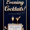 Festive Red and Gold Cocktail Party Invitation Template - Customizable Canva Design