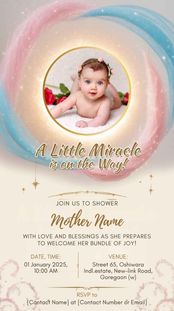 Safari Adventure: Baby Shower Invitation – Customizable Digital Design