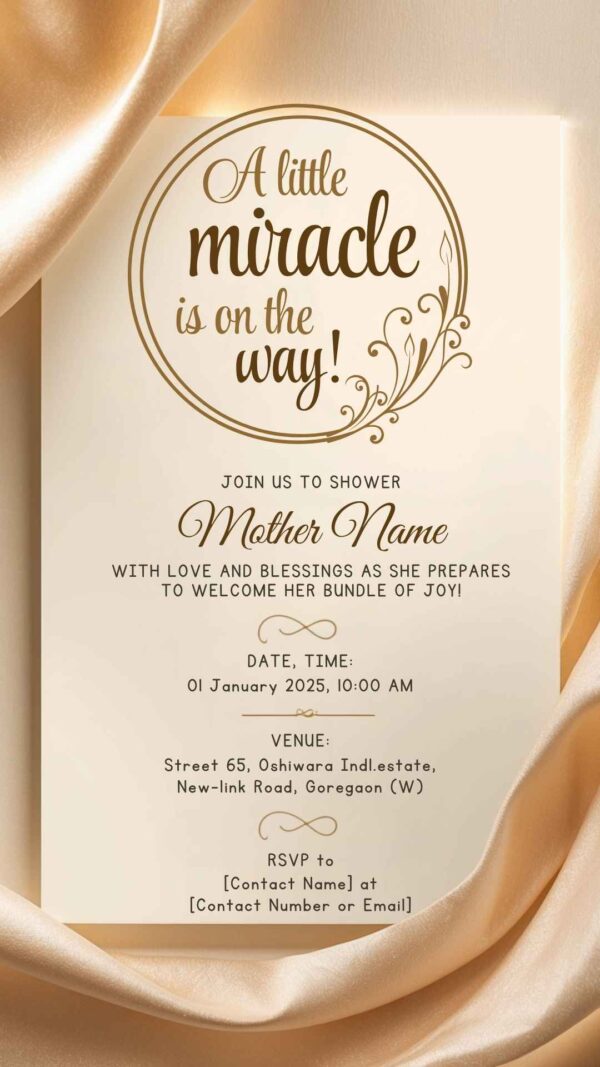 Twinkle Star: Baby Shower Invitation – Customizable Digital Design