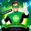 Green Lantern Galactic Adventure Birthday Party - Customizable Digital Invitation