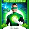 A Galactic Adventure with the Green Lantern - Customizable Canva Template