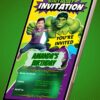 Incredible Hulk: Birthday Bash – Customizable Hulk Birthday Invitation - Image 2
