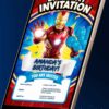 Iron Man’s Stark Industries: The Iron Man Birthday Party Invitation – Customizable Digital Design - Image 2