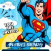 Superman’s Heroic Escape: The Superman Birthday Party Invitation – Customizable Digital Design