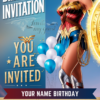 Strength and Courage: Wonder Woman Birthday Party Invitation - Customizable Digital Design