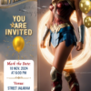 Defender of Justice Birthday Party Invitation Featuring Wonder Woman - Customizable Digital Design